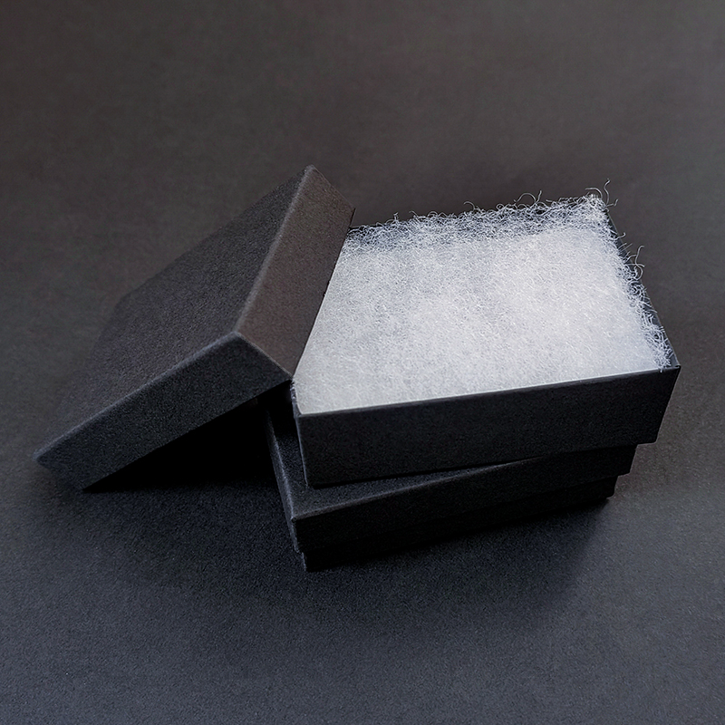 #32 size Matt Black Two Pieces Cardboard Boxes Black Jewelry Boxes Cotton Boxes