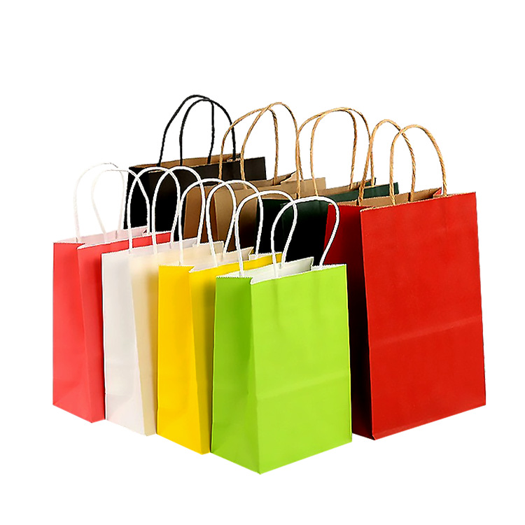Kraft Paper Bag Clothing Food Packaging Paper Bags Printed With Your Logo for Advertising