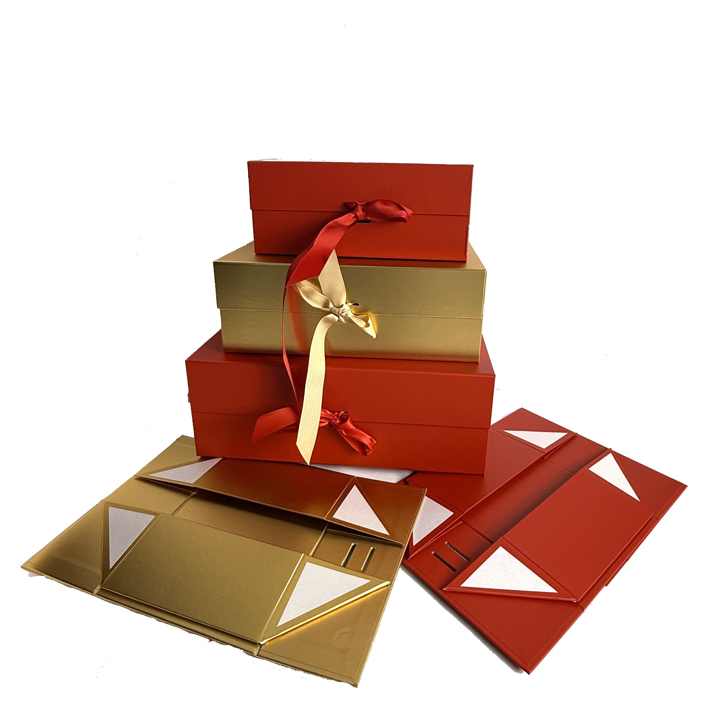 Custom Cardboard Magnetic Flip Foldable Paper Box With Ribbon For Gift Packaging |HUZHOU AOPA 