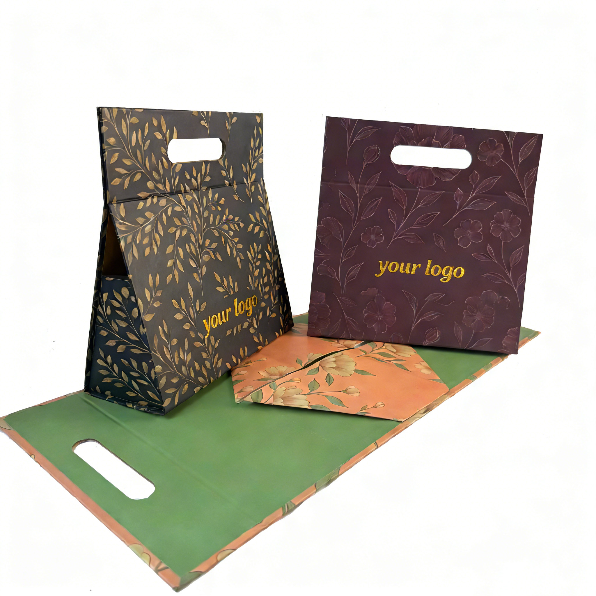 Premium Recyclable Magnetic Triangular Folding Closure Gift Box for Cosmetics|Huzhou AOPA
